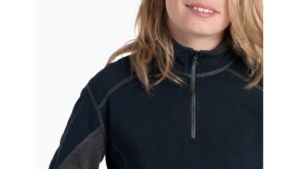 Kuhl Revel 1/4 Zip - Kids, Mutiny Blue/Steel, Large, 3507-MBST-L