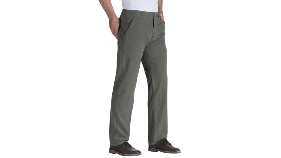 Slax Pant - Mens-Gun Metal-Short Inseam-32 Waist