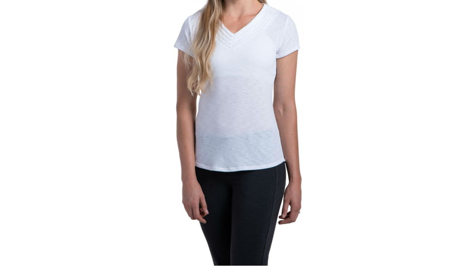 Sora Short Sleeve Top - Womens -White-X-Large