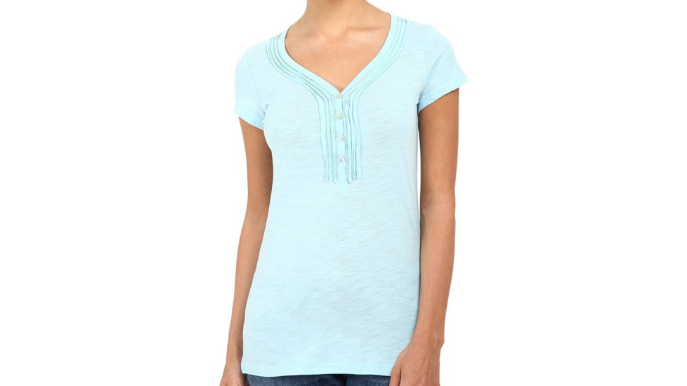 Kuhl Vega Henley Short Sleeve Shirt - Women's-Morning Glory-Medium