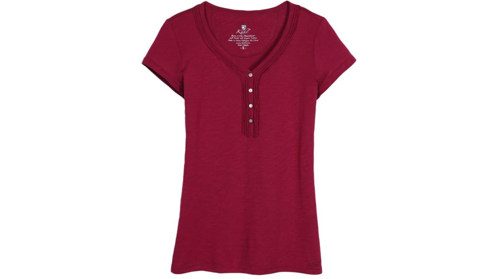Kuhl Vega Henley Short Sleeve Shirt - Women's-Vino-Large
