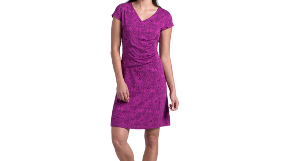 Verona Dress - Womens-Orchid Print-Medium