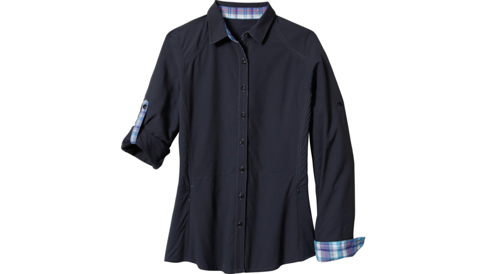 Kuhl Wunderer Long Sleeve Shirt - Women's-Carbon/Cornflower-Large