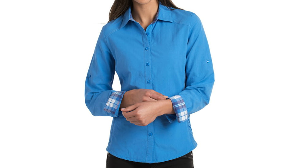 Kuhl Wunderer LS Shirt - Women's-Cornflower-Large