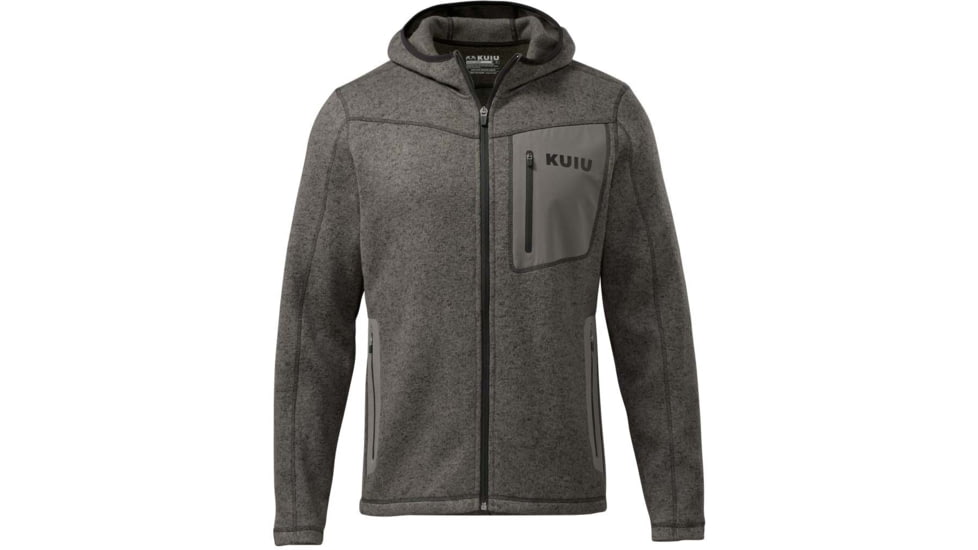 Kuiu Base Camp Hooded Sweater - Mens, Grey, M, 14017-CH-M