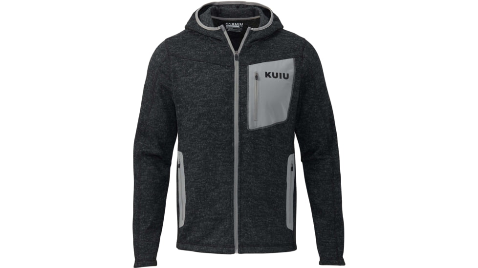 Kuiu Base Camp Hooded Sweater - Mens, Heather Black, 3XL, 14017-HB-3XL