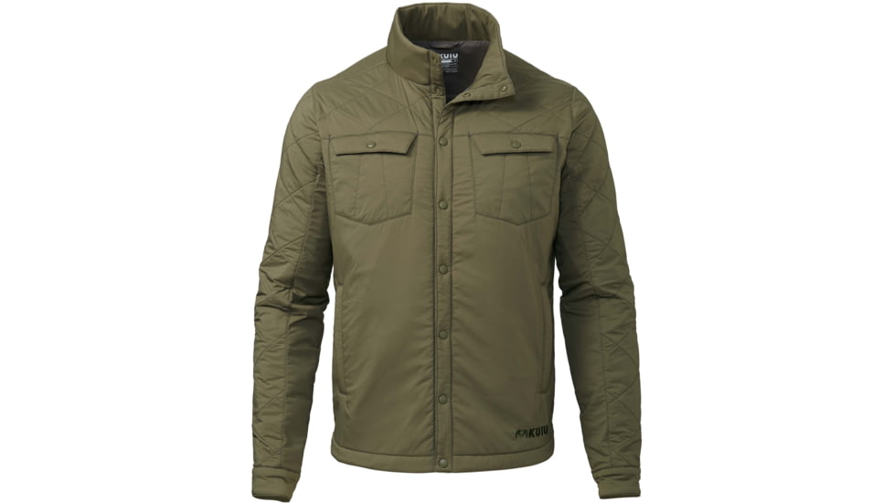 Kuiu Base Camp Insulated Snap Shirt - Mens, Olive, S, 98080-OL-S