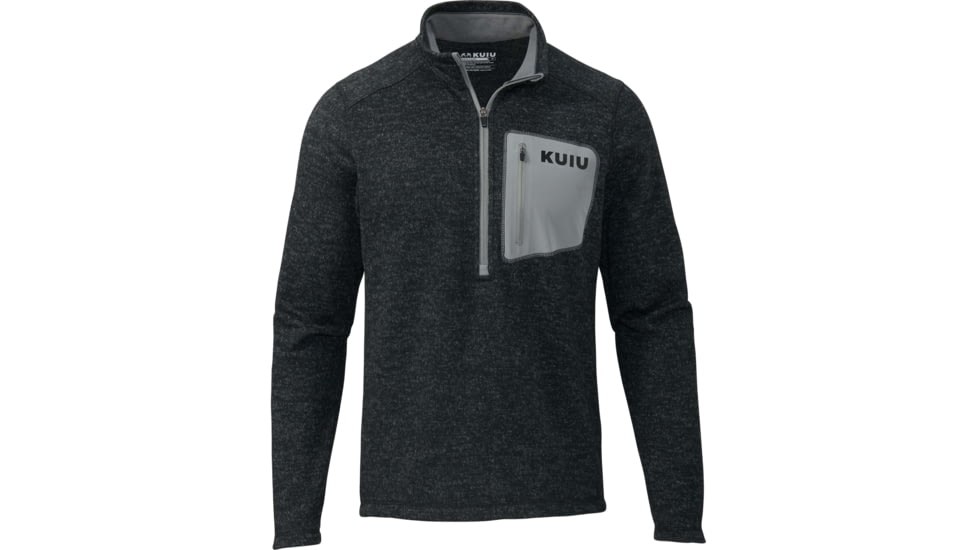 Kuiu Base Camp Pullover Sweater - Mens, Heather Black, 3XL, 14016-HB-3XL