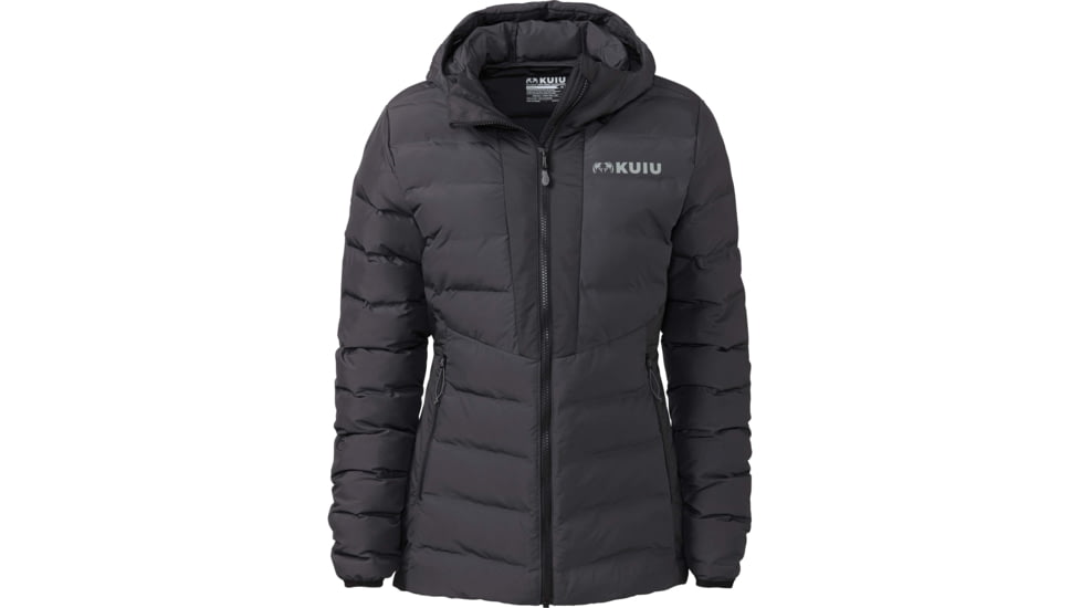 Kuiu Elements Hooded Hunting Jacket - Womens, Gunmetal, XL, 40038-GM-XL
