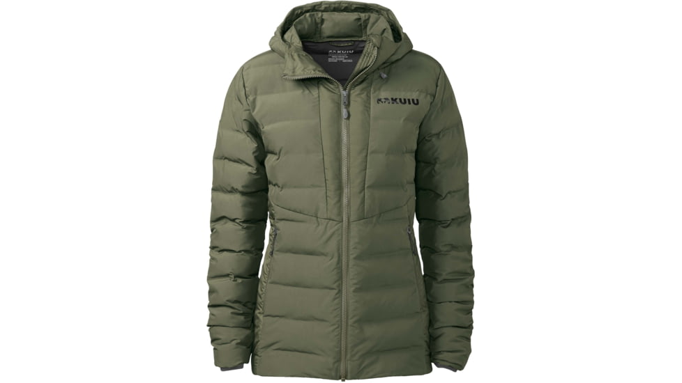 Kuiu Elements Hooded Hunting Jacket - Womens, Olive, XL, 40038-OL-XL