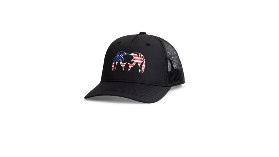 Kuiu KUIU Patriotic Ram Hat in Black, Black, One Size, Adult, Unisex, 8192628261022
