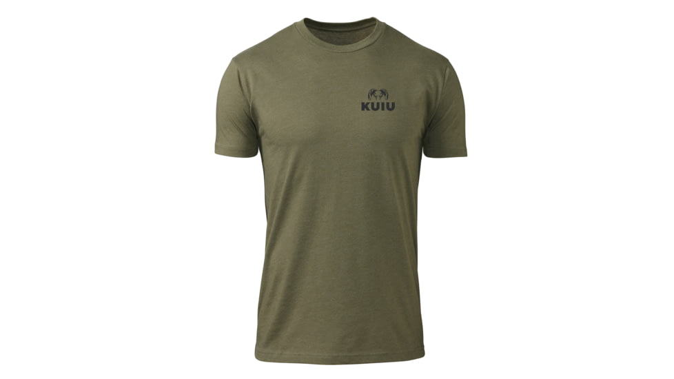 Kuiu KUIU Ram Chest Logo T-Shirt in Military Green Size 3XL, Military Green, 3XL, Cotton, Adult, Male, 8228252745886