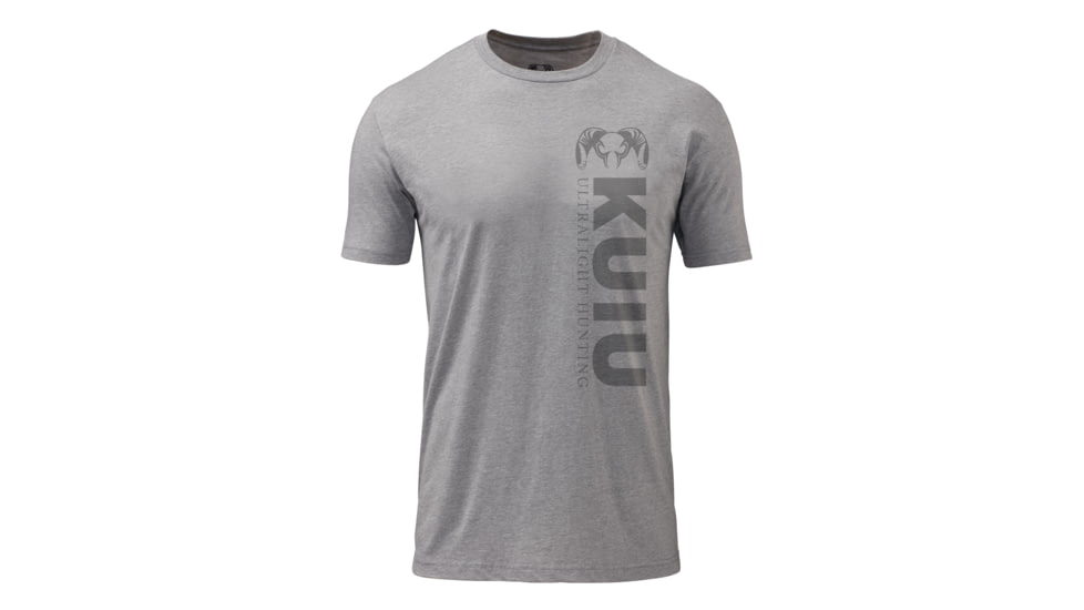 Kuiu KUIU Solid Vertical T-Shirt in Heather Grey Size 3XL, Heather Grey, 3XL, Cotton, Adult, Male, 8136520761502