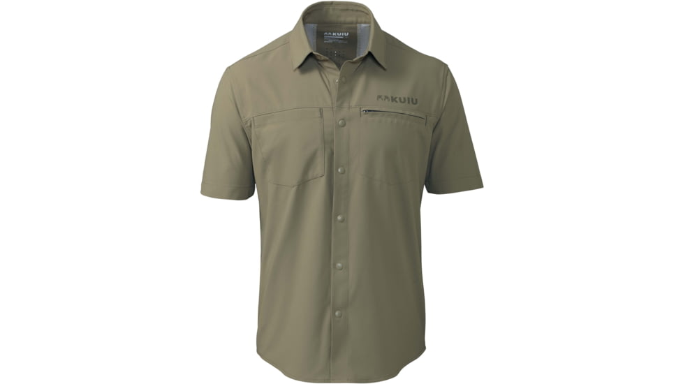Kuiu Mesa Vented Short Sleeves Snap Shirt - Mens, Khaki, 3XL, 23001-KH-3XL