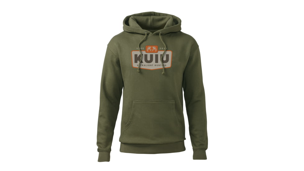 KUIU Patch Hoodie in Army Size 3XL 73CC29BF, Army, 3XL, Cotton, Adult, Male, 8040236581022