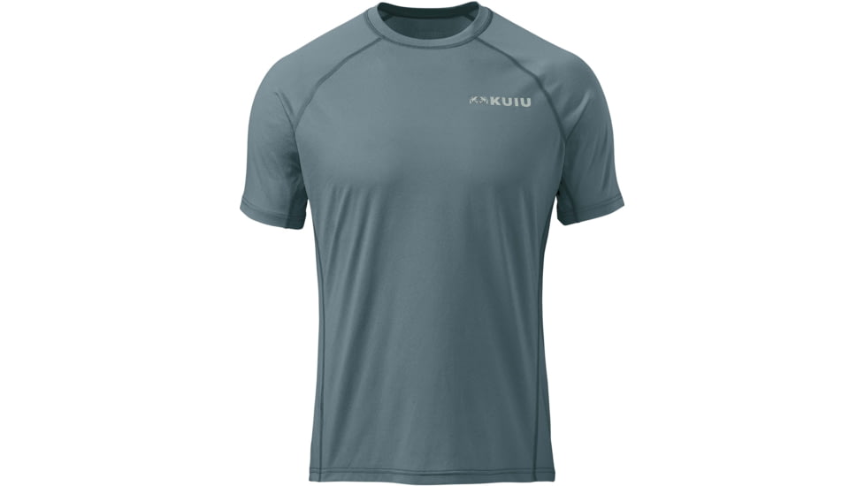 Kuiu Peloton 118 Short Sleeves Crew Hunting Shirt - Mens, Storm, 3XL, 20046-SR-3XL