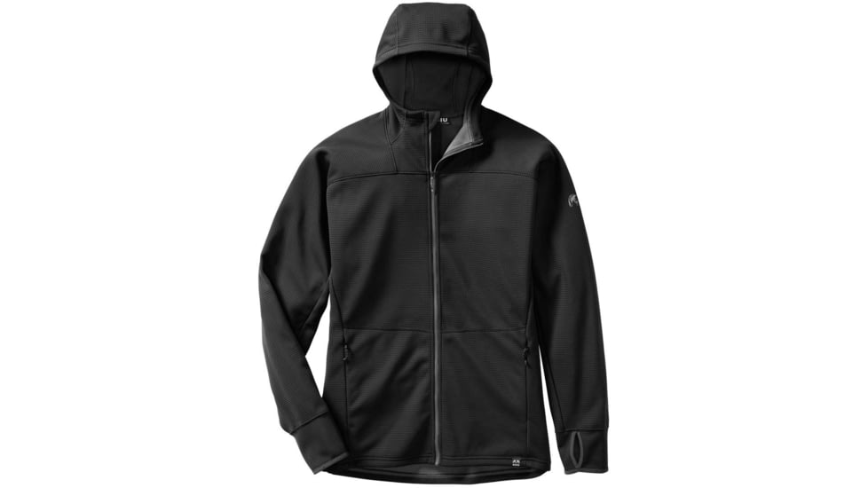 Kuiu Peloton 240 Full Zip Hoodie - Mens, Black, XXL, 20021-BL-XXL