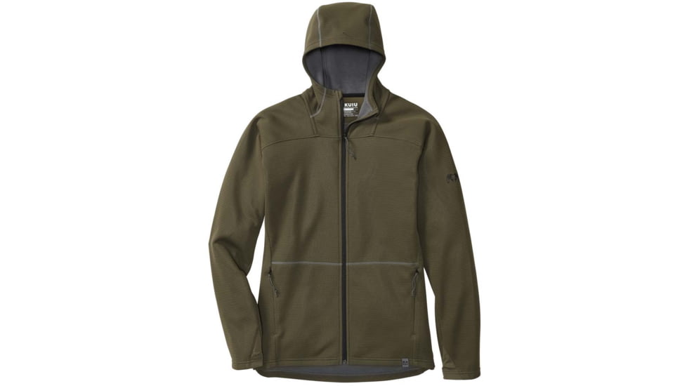 Kuiu Peloton 240 Full Zip Hoodie - Mens, Olive, M, 20021-OL-M