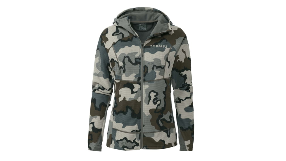 Kuiu Peloton 240 Full Zip Hunting Hoodies - Womens, Vias, XL, 22021-VC-XL