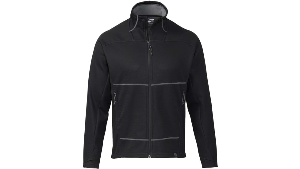 Kuiu Peloton 240 Full Zip Shirt - Mens, Black, L, 20022-BL-L
