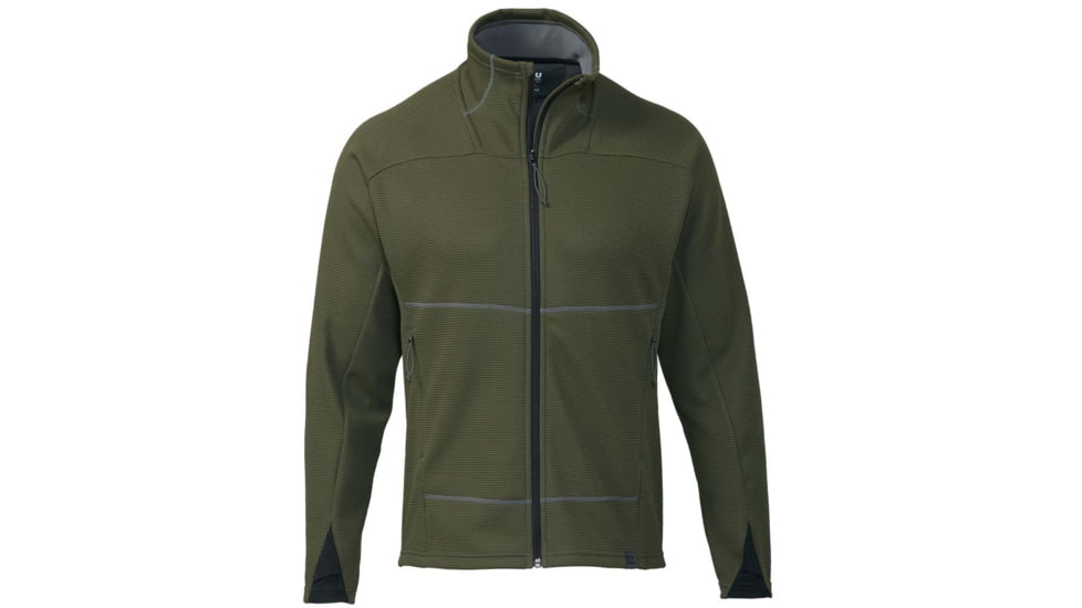 Kuiu Peloton 240 Full Zip Shirt - Mens, Olive, M, 20022-OL-M