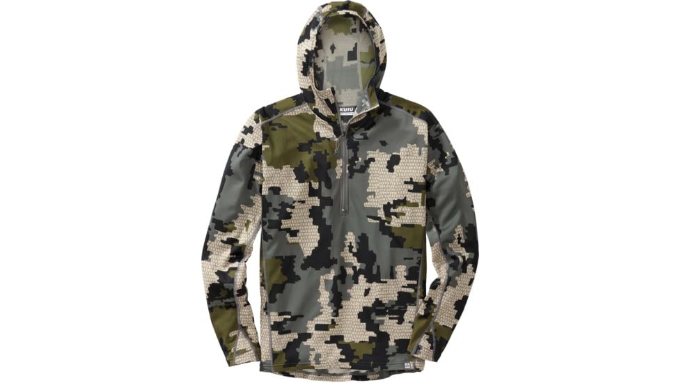 Kuiu Peloton 97 Fleece Zip-T Hunting Hoodies - Mens, Verde, 3XL, 20031-V2-3XL