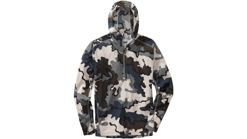 Kuiu Peloton 97 Fleece Zip-T Hunting Hoodies - Mens, Vias, 3XL, 20031-VC-3XL