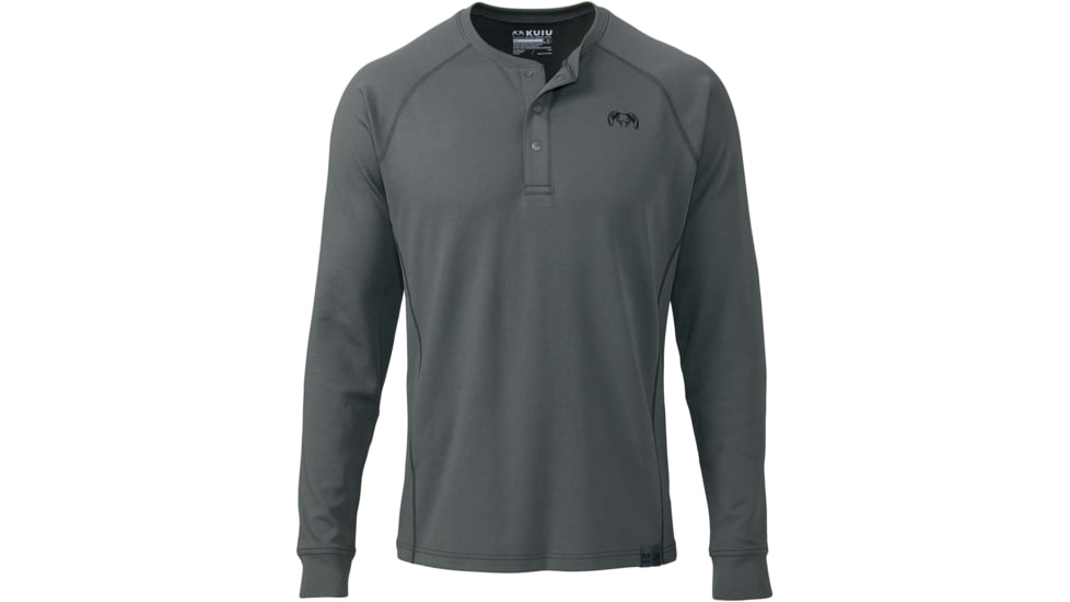 Kuiu PRO 200 Henley - Mens, Charcoal, 3XL, 22005-CH-3XL