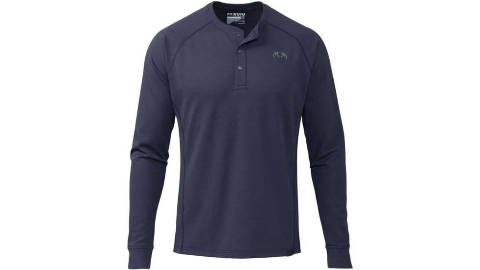 Kuiu PRO Merino 200 Henley Shirt - Mens, Steel Blue, XXL, 22005-SB-XXL