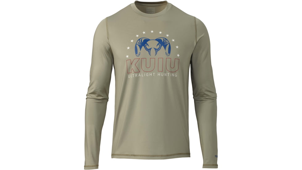 Kuiu Ram Star AP Tech Long Sleeves T-Shirt - Mens, Bone, 3XL, 98128-BN-3XL