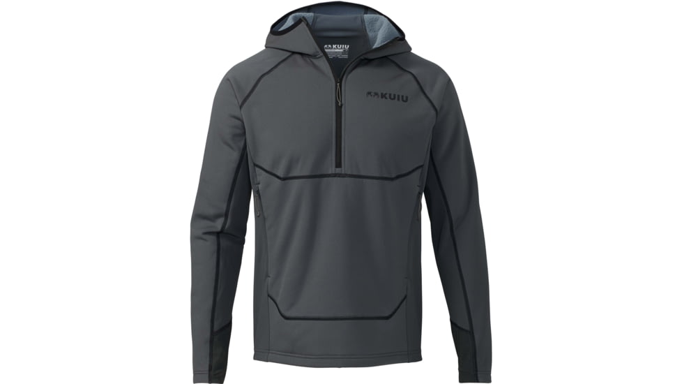 Kuiu StrongFleece Hybrid 260 Zip-T Hunting Hoodies - Mens, Gunmetal, 3XL, 40029-GM-3XL