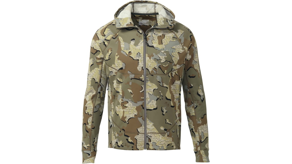Kuiu Strongfleece Hybrid 280 Full Zip Hunting Hoodies - Mens, Valo, Small, 40034-VL-S