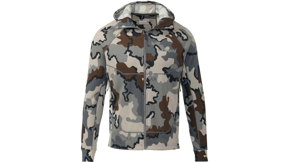 Kuiu Strongfleece Hybrid 280 Full Zip Hunting Hoodies - Mens, Vias, Small, 40034-VC-S