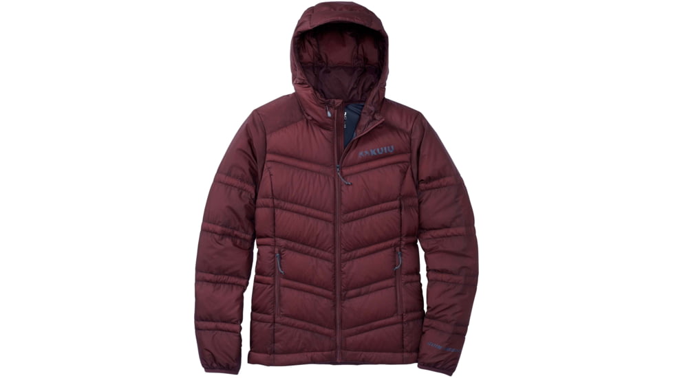 Kuiu Super Down ULTRA Hooded Hunting Jacket - Womens, BlackBerry, XL, 54002-BB-XL