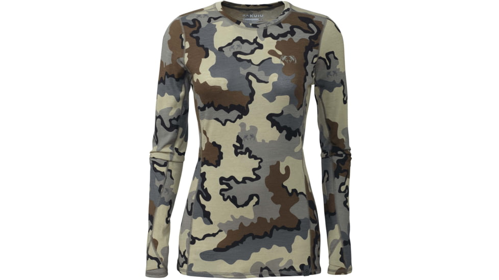 Kuiu ULTRA 145 Long Sleeves Crew Hunting Shirt - Womens, Vias, XL, 98067-VC-XL