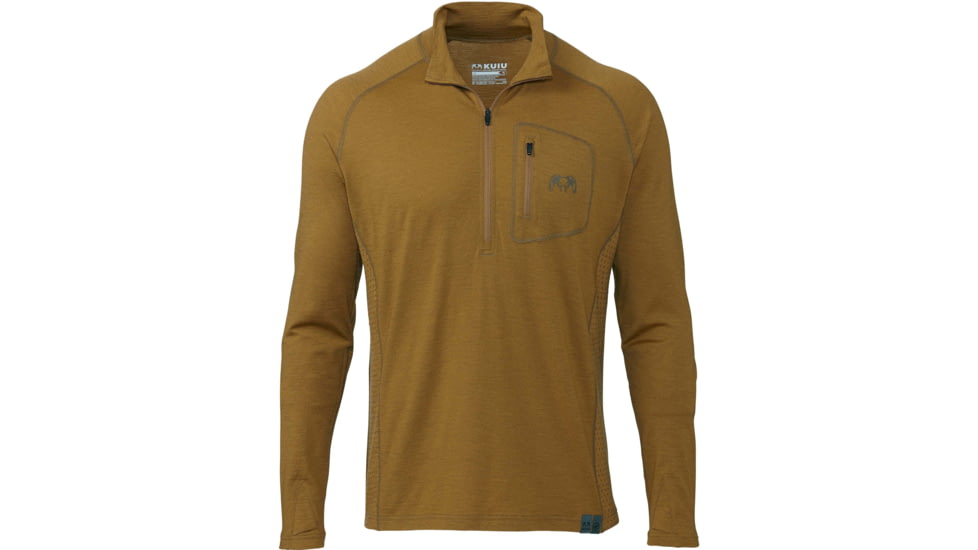 Kuiu ULTRA 145 Zip-T Hunting Shirt - Mens, Buckskin, 3XL, 20011-BC-3XL