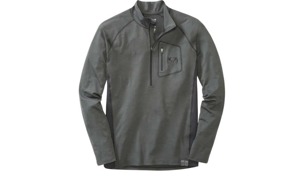 Kuiu ULTRA 145 Zip-T Hunting Shirt - Mens, Charcoal Black, Small, 20011-CB-S