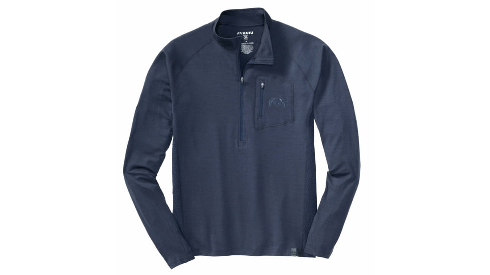 Kuiu ULTRA 145 Zip-T Hunting Shirt - Mens, Steel Blue, Small, 20011-SB-S