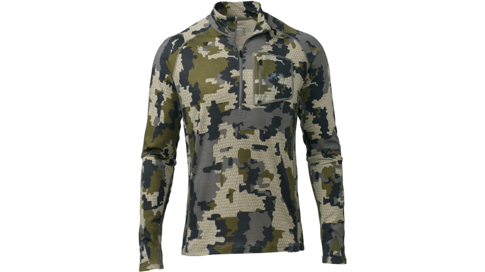 Kuiu ULTRA 145 Zip-T Hunting Shirt - Mens, Verde, 3XL, 20011-V2-3XL