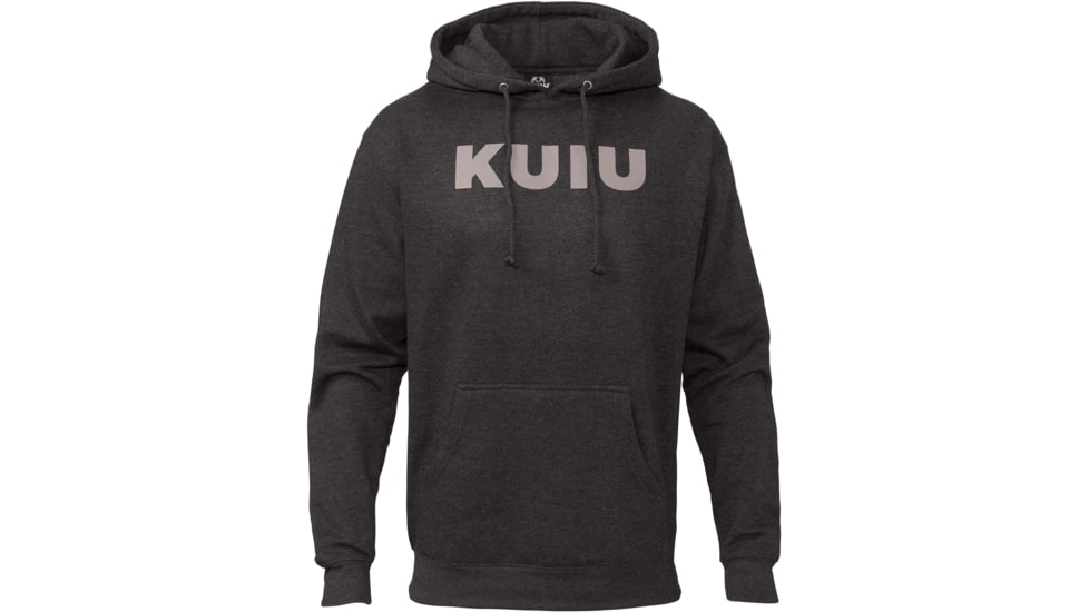 Kuiu Ultralight Sleeve Logo Hoodies - Mens, Charcoal, 3XL, 14179-CH-3XL