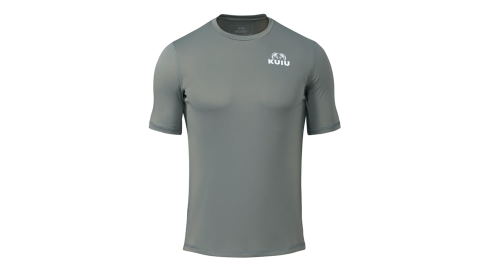 KUIU Velocity Short Sleeves Crew in Iron Size 3XL C3FE4572, Iron, 3XL, Polyester, Adult, Male, 8149189066910