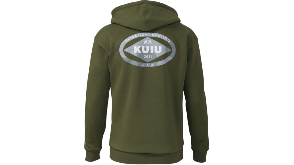 Kuiu Vias Storm Diamond Outline Hoodies - Mens, Army, 3XL, 14191-AY-3XL