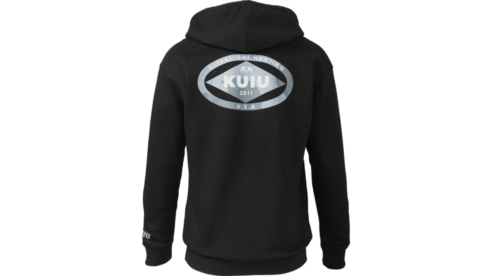 Kuiu Vias Storm Diamond Outline Hoodies - Mens, Black, 3XL, 14191-BL-3XL