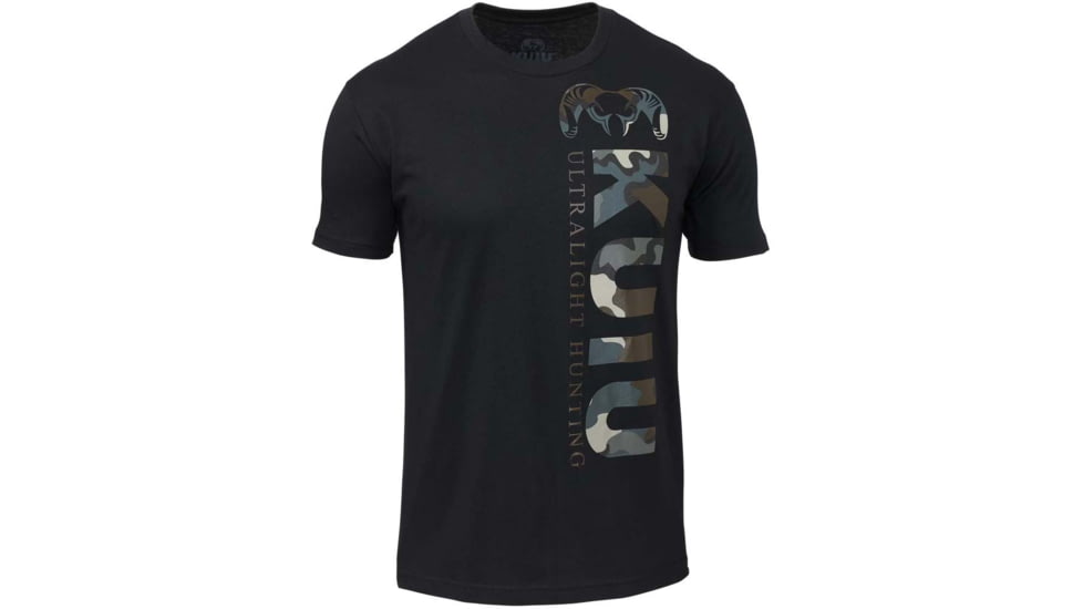 Kuiu Vias Vertical T-Shirt - Mens, Black, M, 90066-BL-M