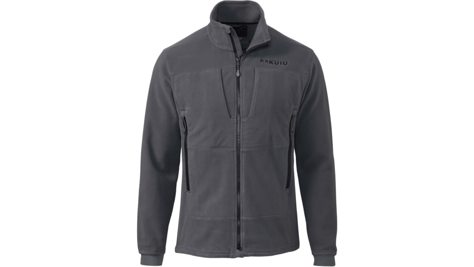 Kuiu Wind Pro Fleece Full Zip Hunting Jacket - Mens, Gunmetal, 3XL, 93008-GM-3XL