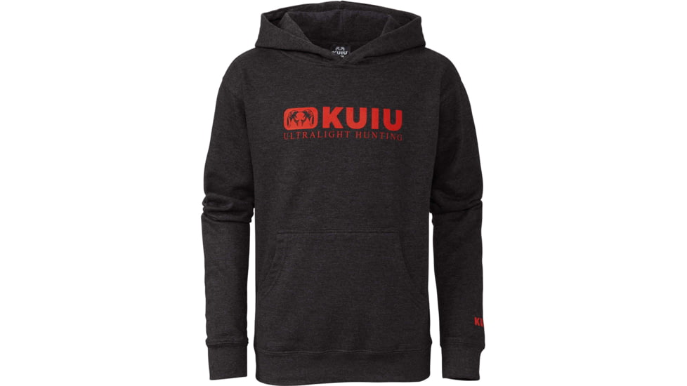 Kuiu Youth Block Ram Hoodies, Charcoal, XL, 14185-CH-XL
