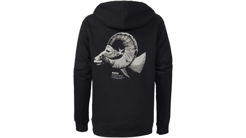 Kuiu Youth Nahanni Butte Ram Hoodies, Black, XL, 14187-BL-XL