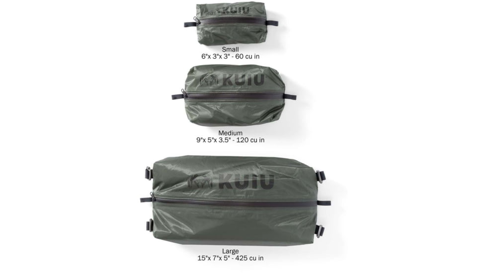Kuiu Zip Dry Bags, Stone, S, 90044-SN-S