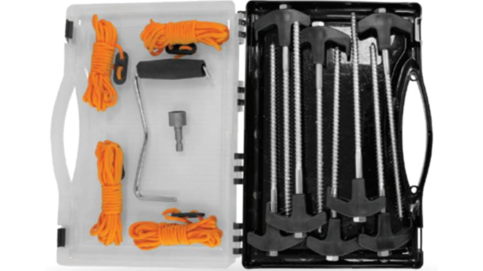 Kuma Outdoor Gear Deluxe Tent Peg Kit in Bin, 901-KM-DPK-OB