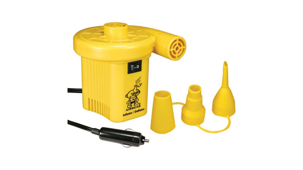 Airhead 12V Air Pump, Yellow, 1 Year Mfg Warranty, Abs/Steel, AIR-AHP-12H